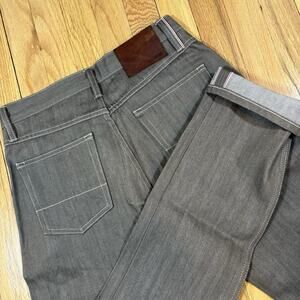 Gustin Selvedge Jeans California Slim Raw Men's 30 Brown Denim Made in USA #76